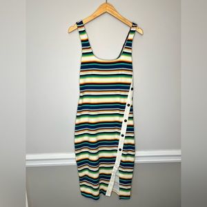 Striped Express bodycon dress